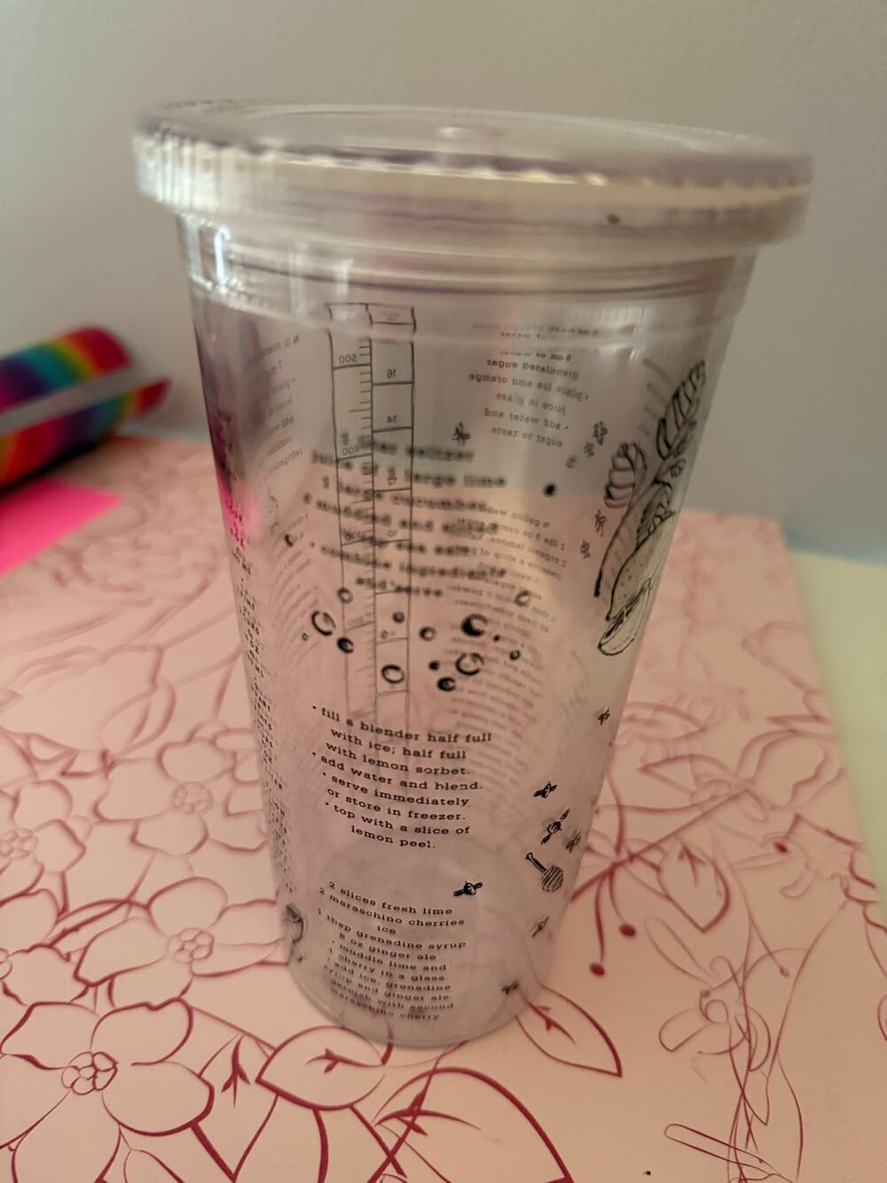 Kate spade 18oz plastic tumbler
